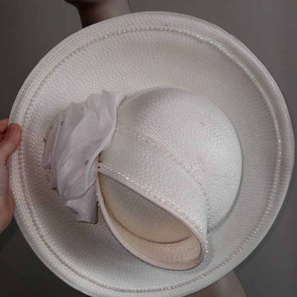 Vintage Jody G for Sylvia of St Louis Vintage white hat main image 7